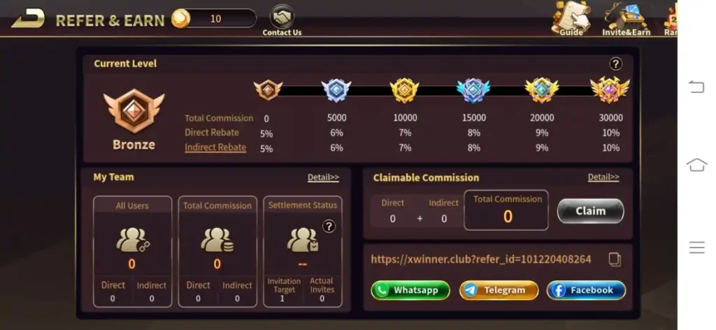 Royal X Casino Refer & Earn